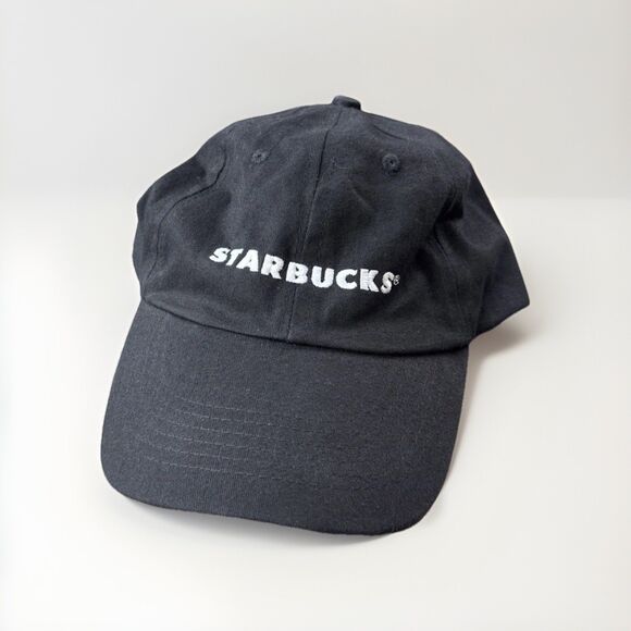 Starbucks Accessories - Starbucks Black Embroidered Hat Cap Adjustable